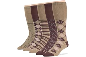 7BIGSTARS KINGDOM Men Diabetic Non-Binding Fashion Cotton Socks-5 Pack Large/XL