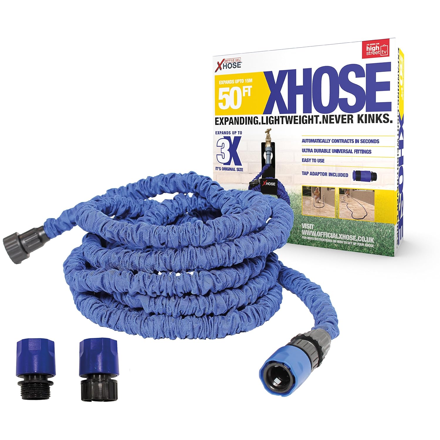 XHose The Official XHose Expanding Garden Hose Pipe with BONUS adaptor
