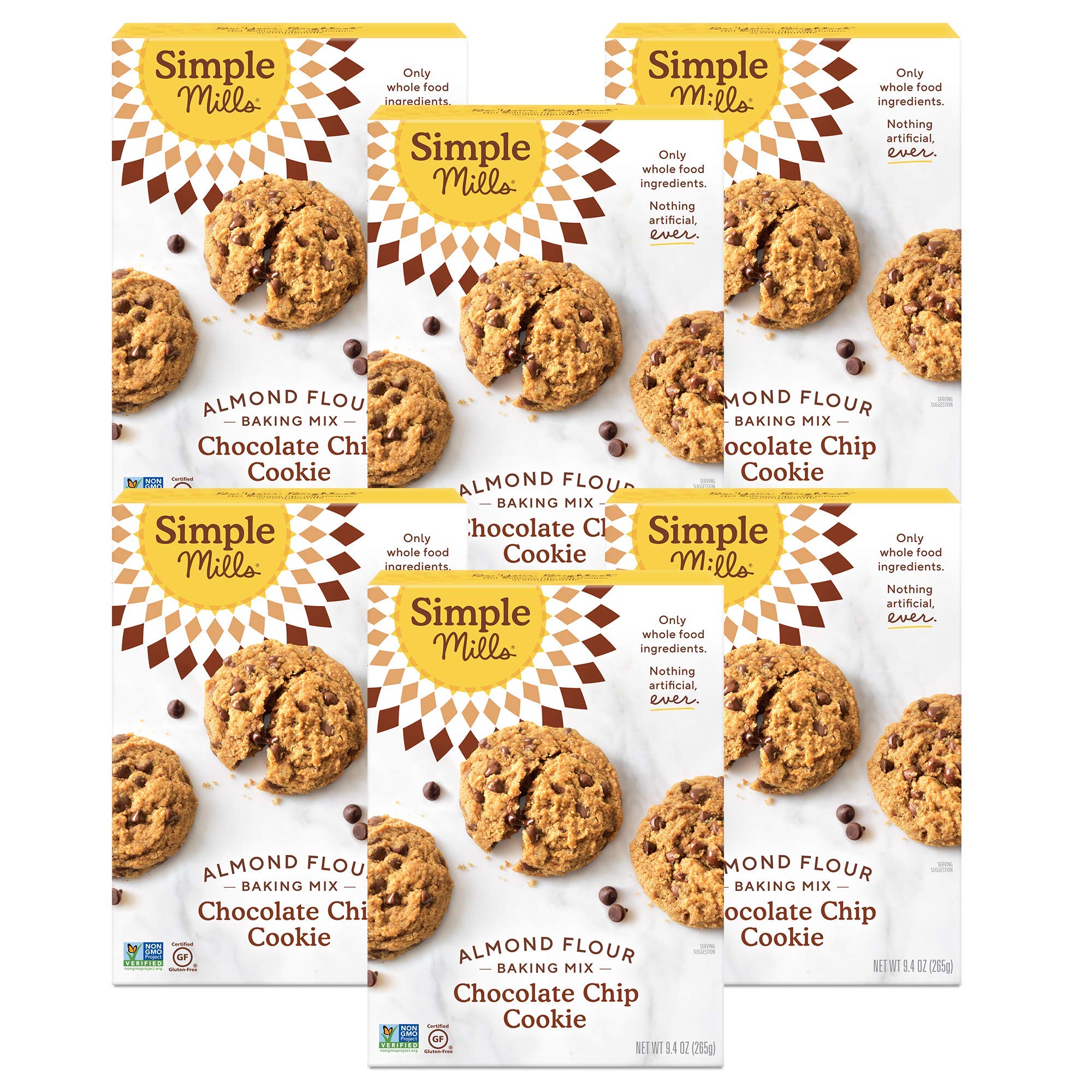 Simple Mills Almond Flour Baking Mix, Gluten Free Chocolate Chip Cookie Dough Mix, Made with whole f