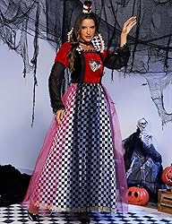 ZEXIGLAD Queen of Hearts Costume Women Halloween