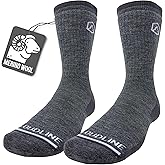 CloudLine - Merino Wool Socks for Men & Women, Wool Hiking Socks, Cushioned, Moisture Wicking, Anti Blister, Thermal - 1 Pair