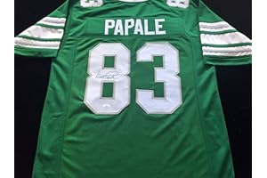 BM AUTHENTICS Vince Papale Signed Autographed Green Football Jersey with JSA COA - Size XL - Philadelphia Great
