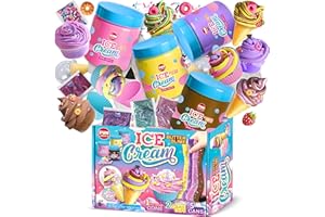 FUN KIDZ 35.16 FL OZ Butter Slime Pack, FunKidz Soft Ice Cream Slime Kit for Girls 6-8 Premade 1040 ML Slime Toys Birthday Gifts Party Favor for Kids Age 6-12