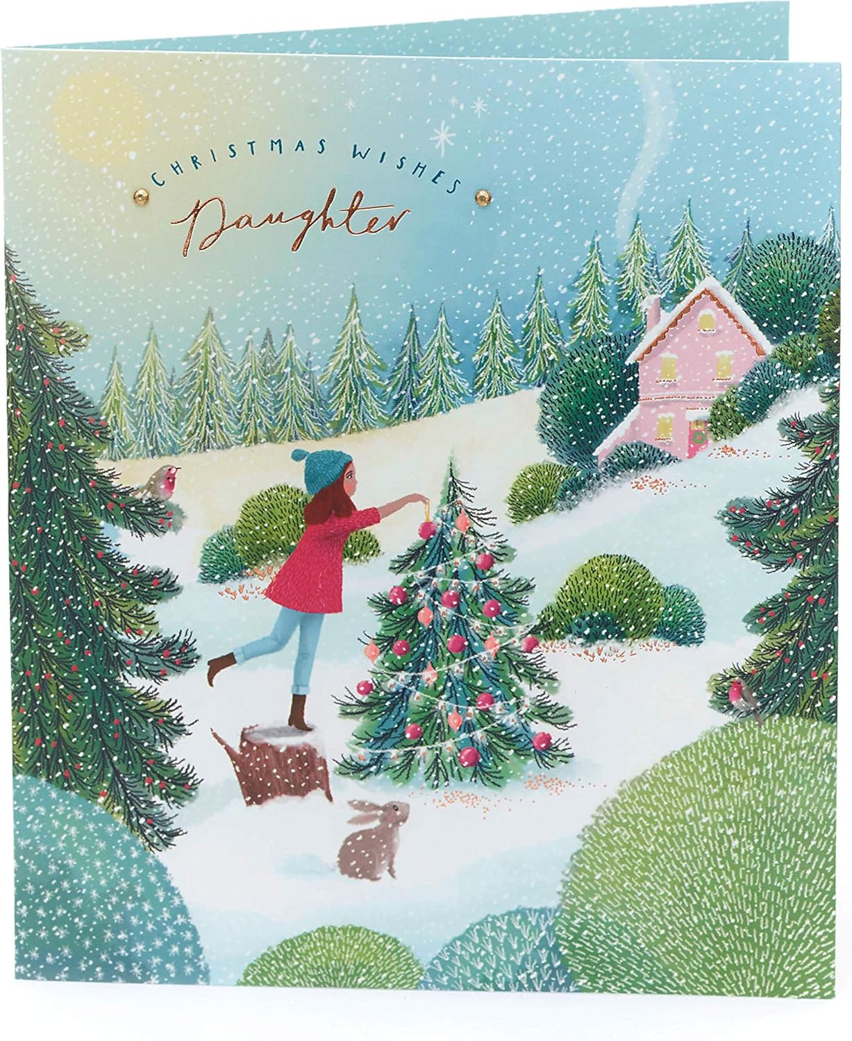 Daughter Christmas Card  Christmas Card for Daughter  Beautiful