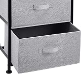 Amazon Basics Fabric 4-Drawer Storage Organizer Unit Black 30 x 46.5 x 94 cm view 4