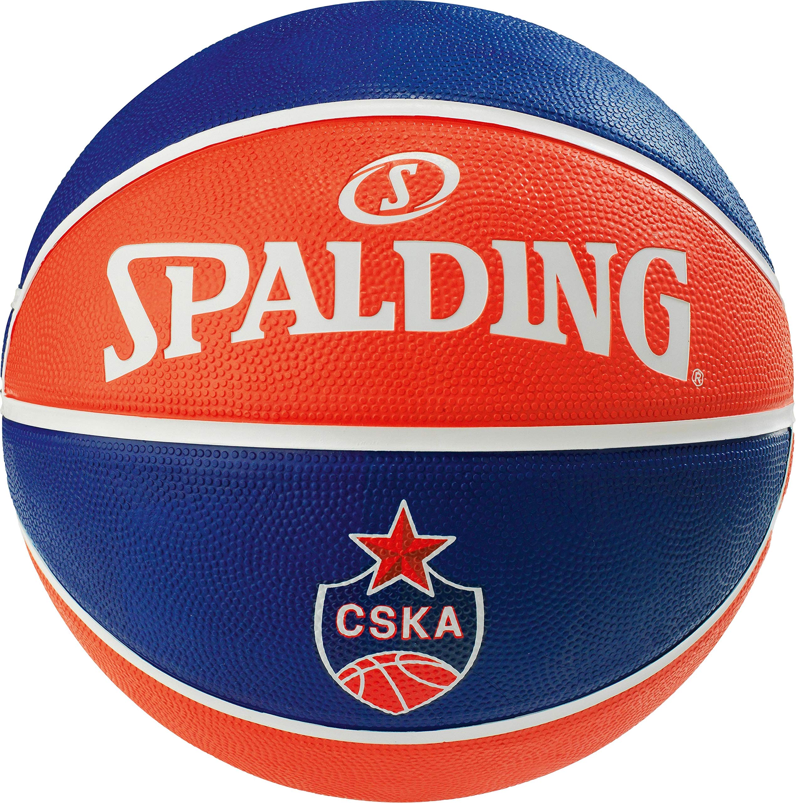 Spalding EL Team CSKA Moscow SZ.7 (83-779Z) Basketballs, Youth Unisex, Blue/Red, 7