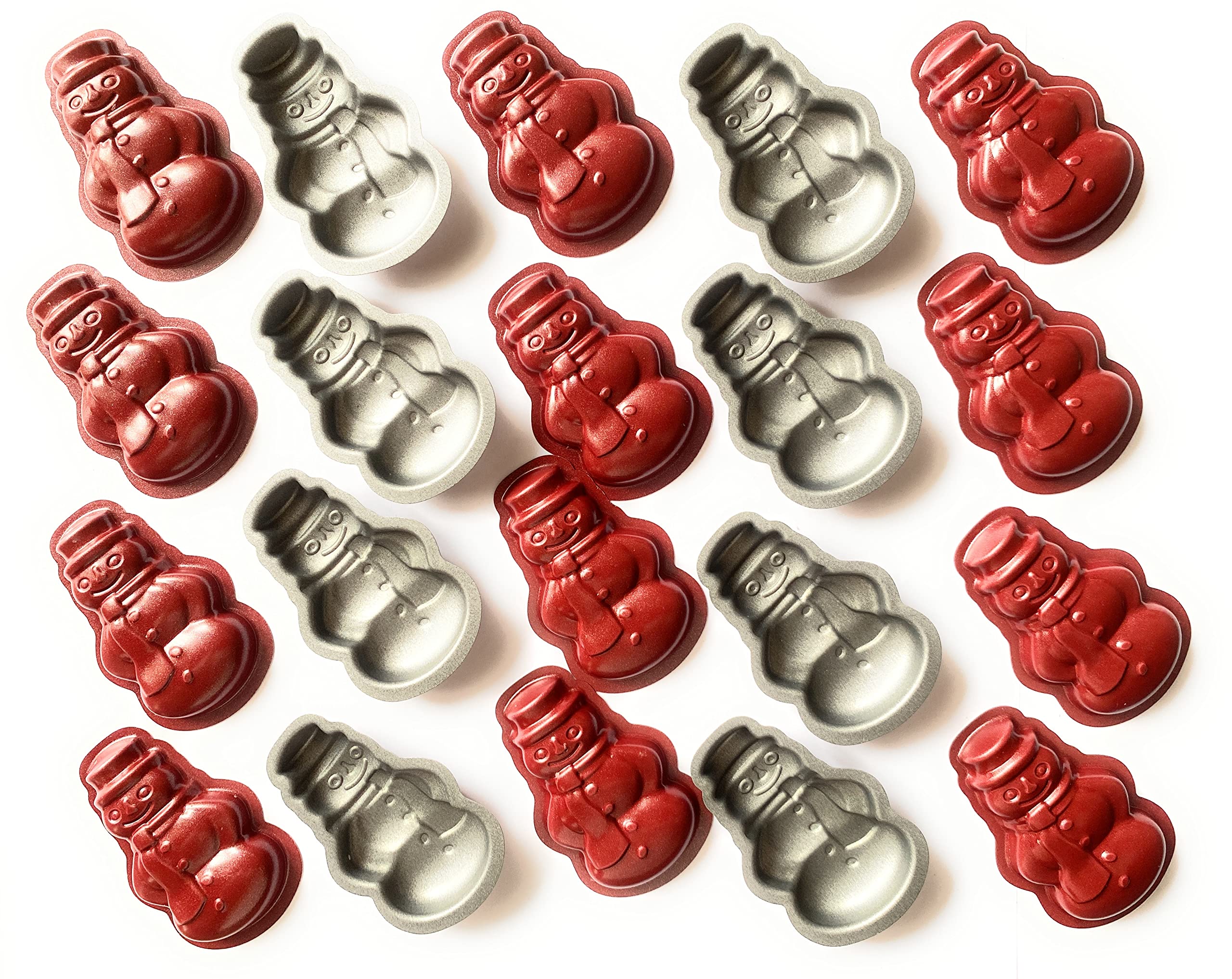 CULIMI Tart Pan Mold - Tartelette Christmas Tartelette Non-Stick Coating Bakeware Set - Bakeware 20 pcs Set