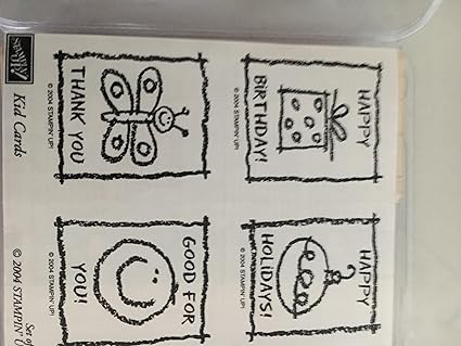 Amazon Com Stampin Up Kid Cards Rubber Stamp Set Arts Crafts Sewing