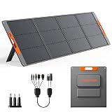 280W Portable Solar Panel for Power Station, 25.8% High Efficiency HPBC Solar Cell, QC3.0, Type-C 60W, MC4 Output, IP65 Waterproof, Ultra-Light Solar Panel for Outdoor Camping, RV, Off Grid