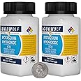 Potassium Hydroxide / 10 Ounces / 2 Bottles / 99% Pure Food Grade/Fine Flakes