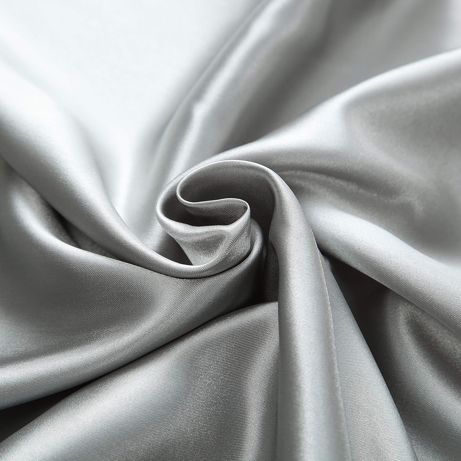 EXQ Home Silky Satin Pillowcase for Hair and Skin, Silver Grey Soft Cooling Pillow Cases Queen Size Set of 2 with Envelope Closure No Zipper (20x30 Inches): Kitchen & Dining