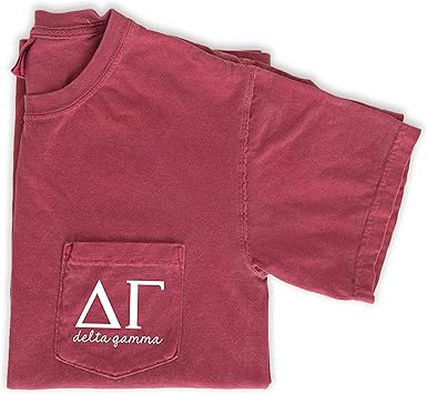 Amazon Com Delta Gamma Script Letters T Shirt Sorority Comfort