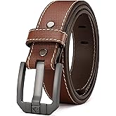 YOETEY Leather Gun Belt for Men - 1.5" Heavy Duty Belt for Work CCW