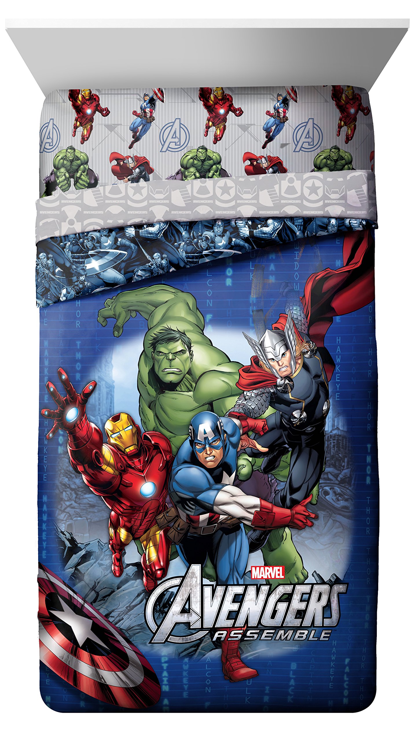 Marvel Avengers Classic Halo Twin/Full Comforter Super Soft Kids