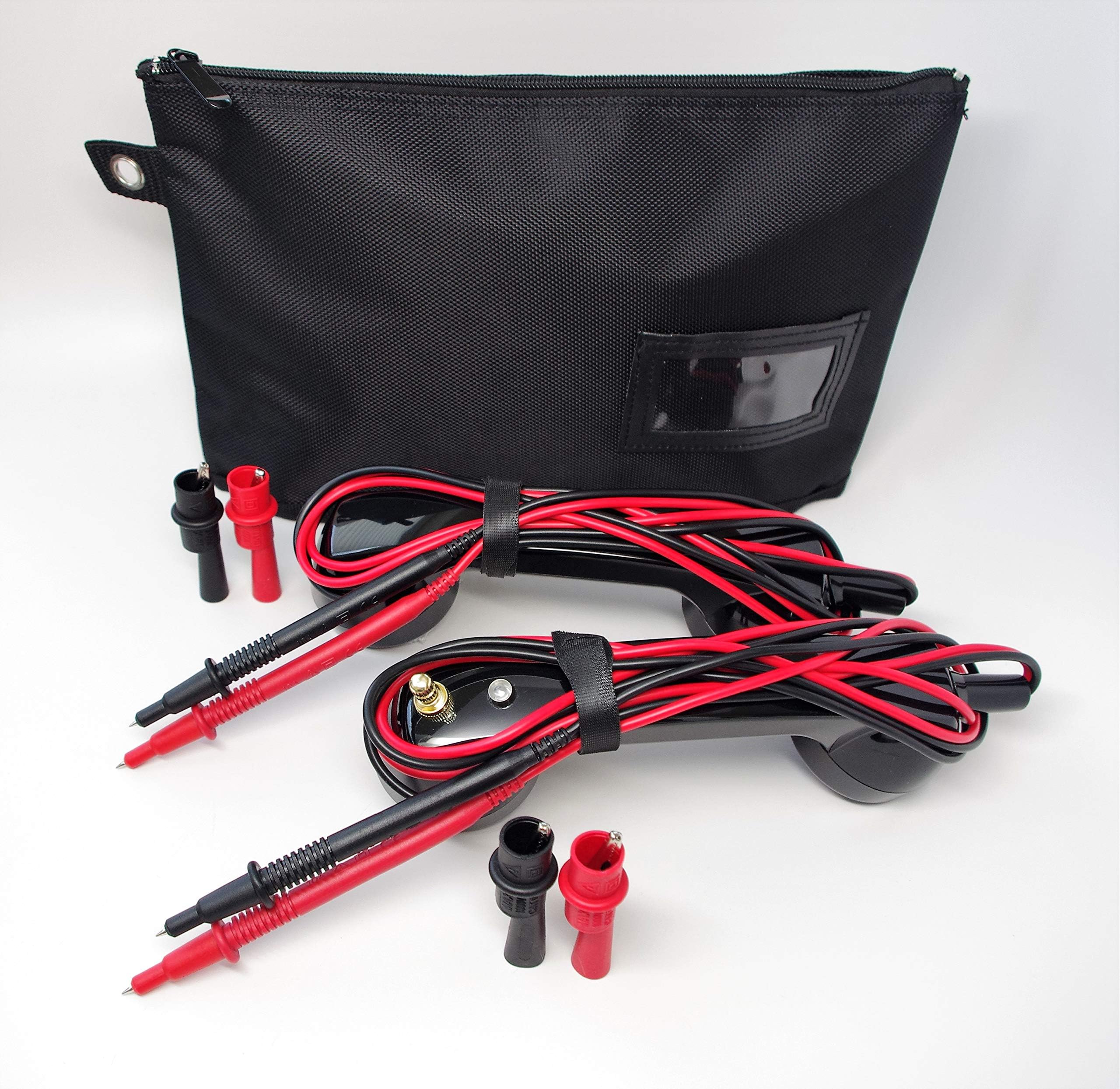 Loop Check Cable Tracer Technician Phone Set Electrical Continuity Test Phones TE001 (Dark Red or Black color choice) (Black)