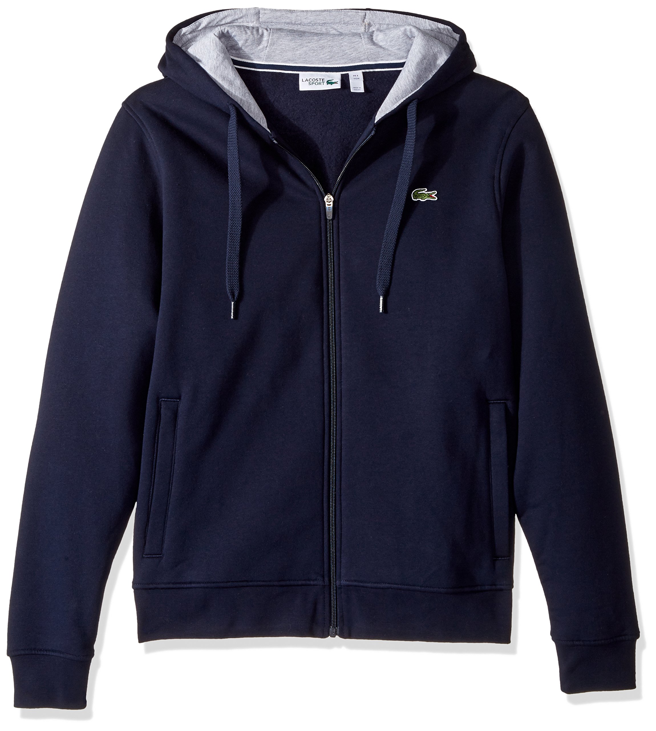 lacoste zip up fleece