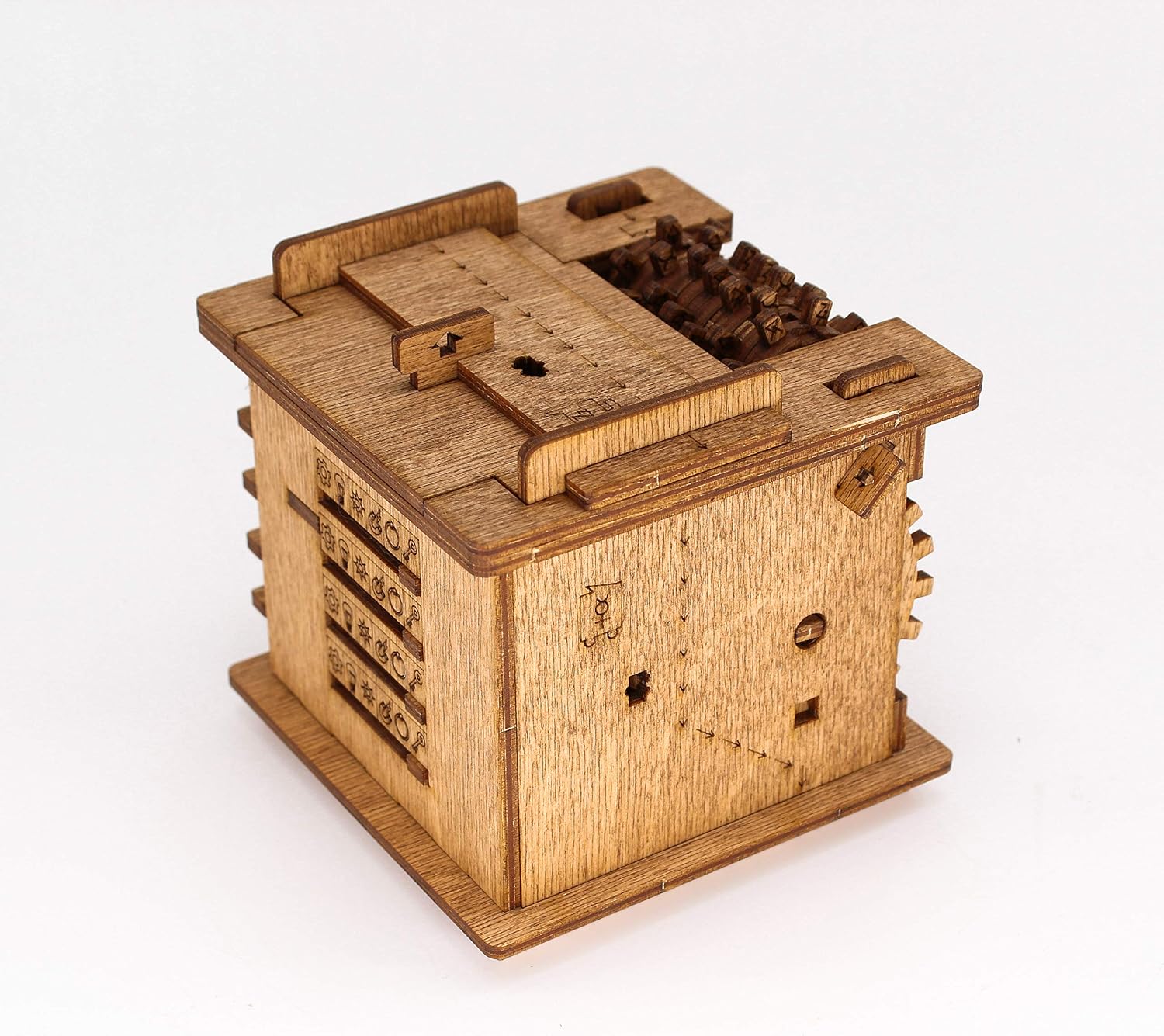 iDventure Cluebox, Schroedingers Cat, Escape Room game, Puzzle box, 3D wooden puzzle, treasure box, gift box - Image 5