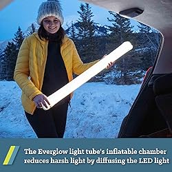 Klymit Everglow LED Light Tube, Inflatable Camping