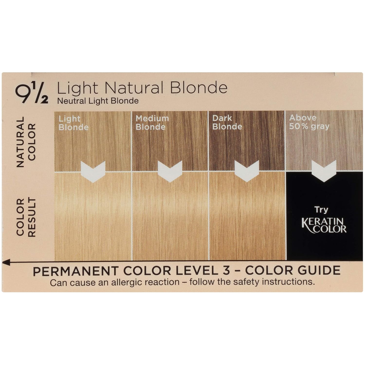 Schwarzkopf Ultime Hair Color Cream, Light Natural Blonde, 9.5, 2.03 Ounces : Beauty