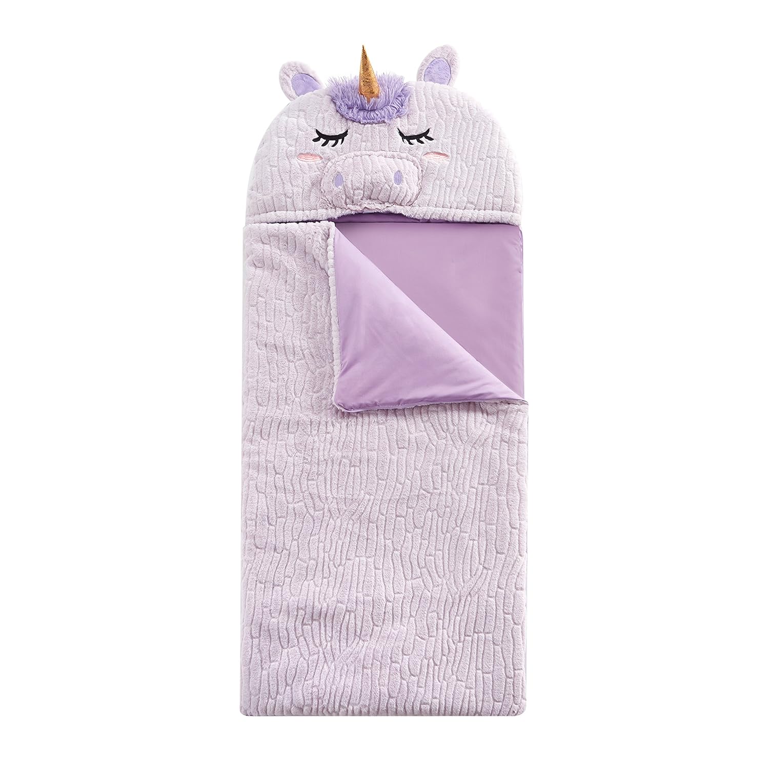 Heritage Kids Unicorn Sleeping Bag, Purple, 26x60