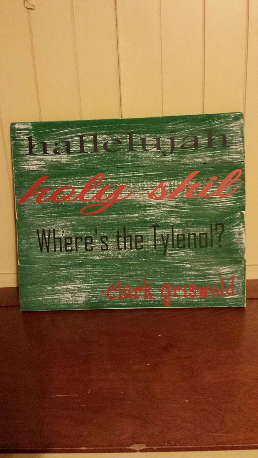 14x17" Christmas Vacation Clark Griswold Quote Handpainted