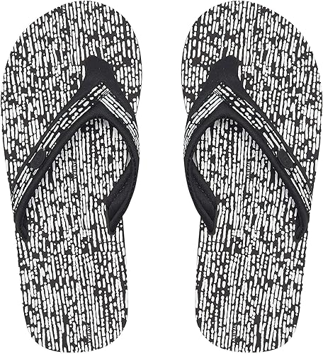 animal swish flip flops black