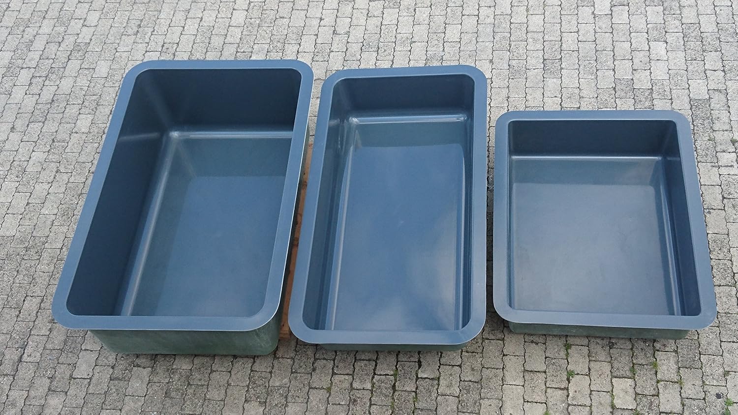 Wasserbecken 1400 Liter Das Moderne Trendy Teichbecken Von Der Firma Haslbeck In Anthrazitgrau Amazon De Garten