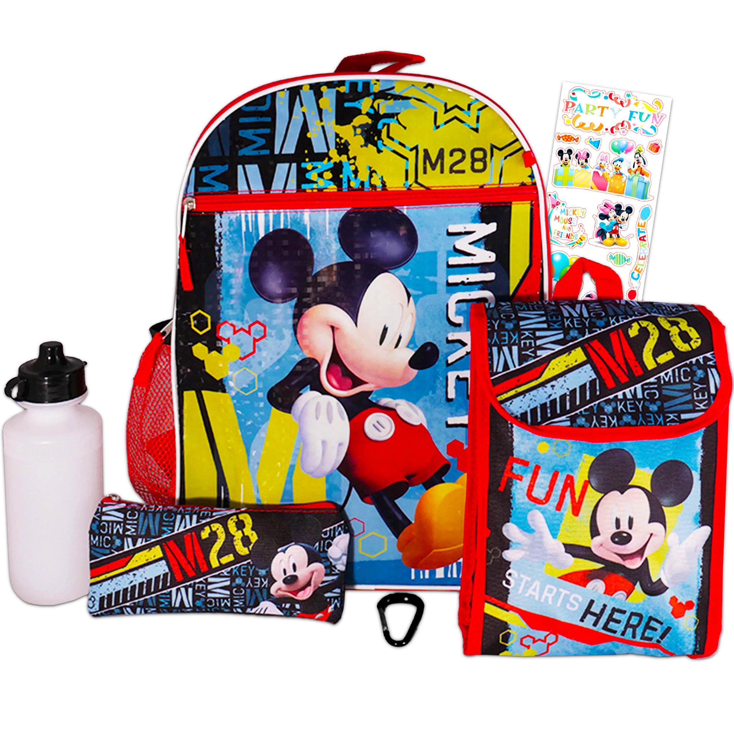 mickey mouse backpack and lunch box