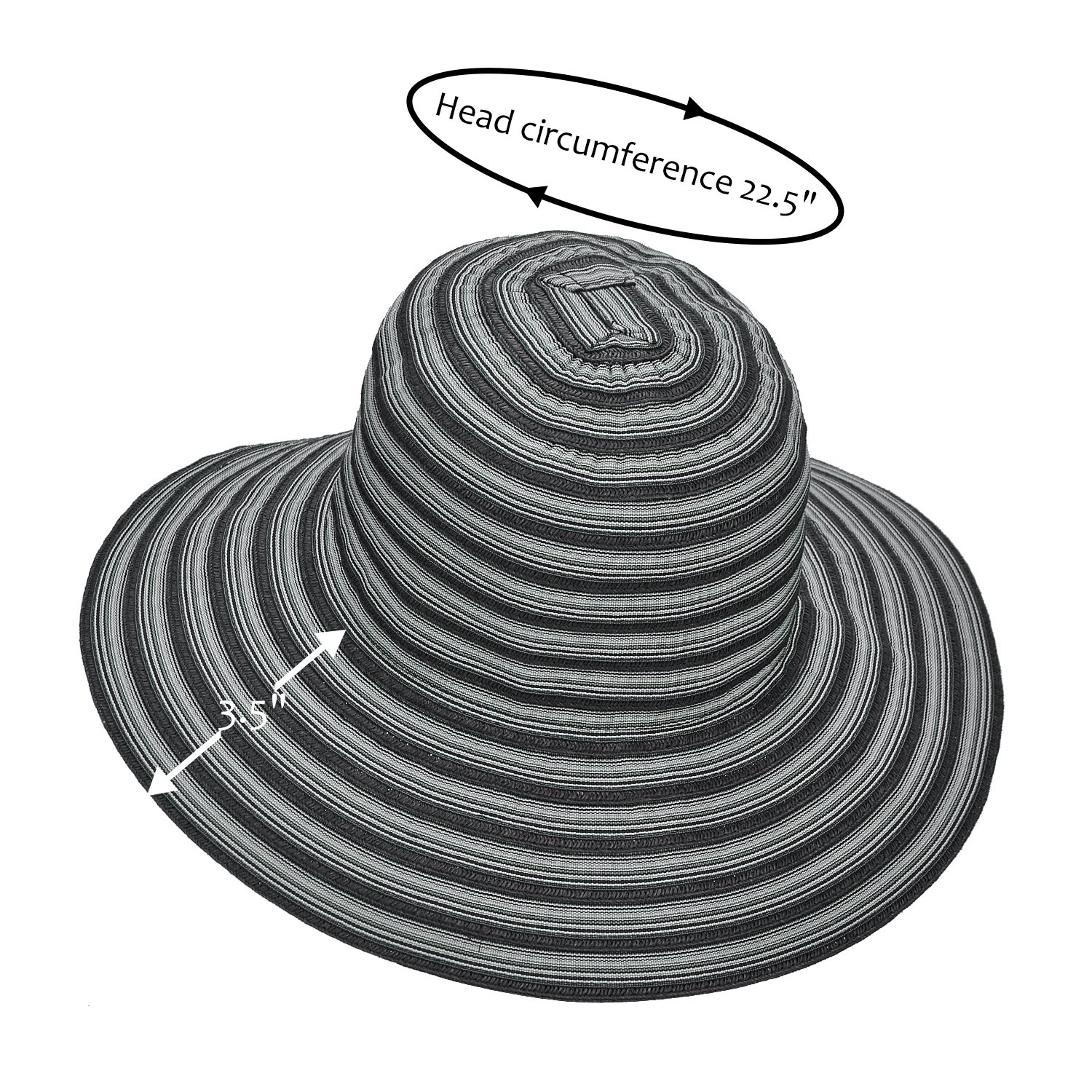 Women Summer Sun Beach Straw Hat Floppy Foldable Wide Brim Gardening Hiking Hat