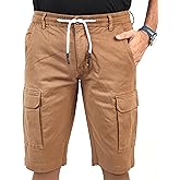 CHARBONNIER Cargo Shorts for Men's Performance Series Extreme Comfort, 100% Cotton