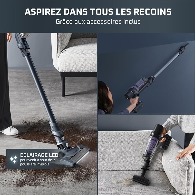 - X-Pert 7.60 Aspirateur Balai sans Fil Léger RH6AO - 33w - Noir