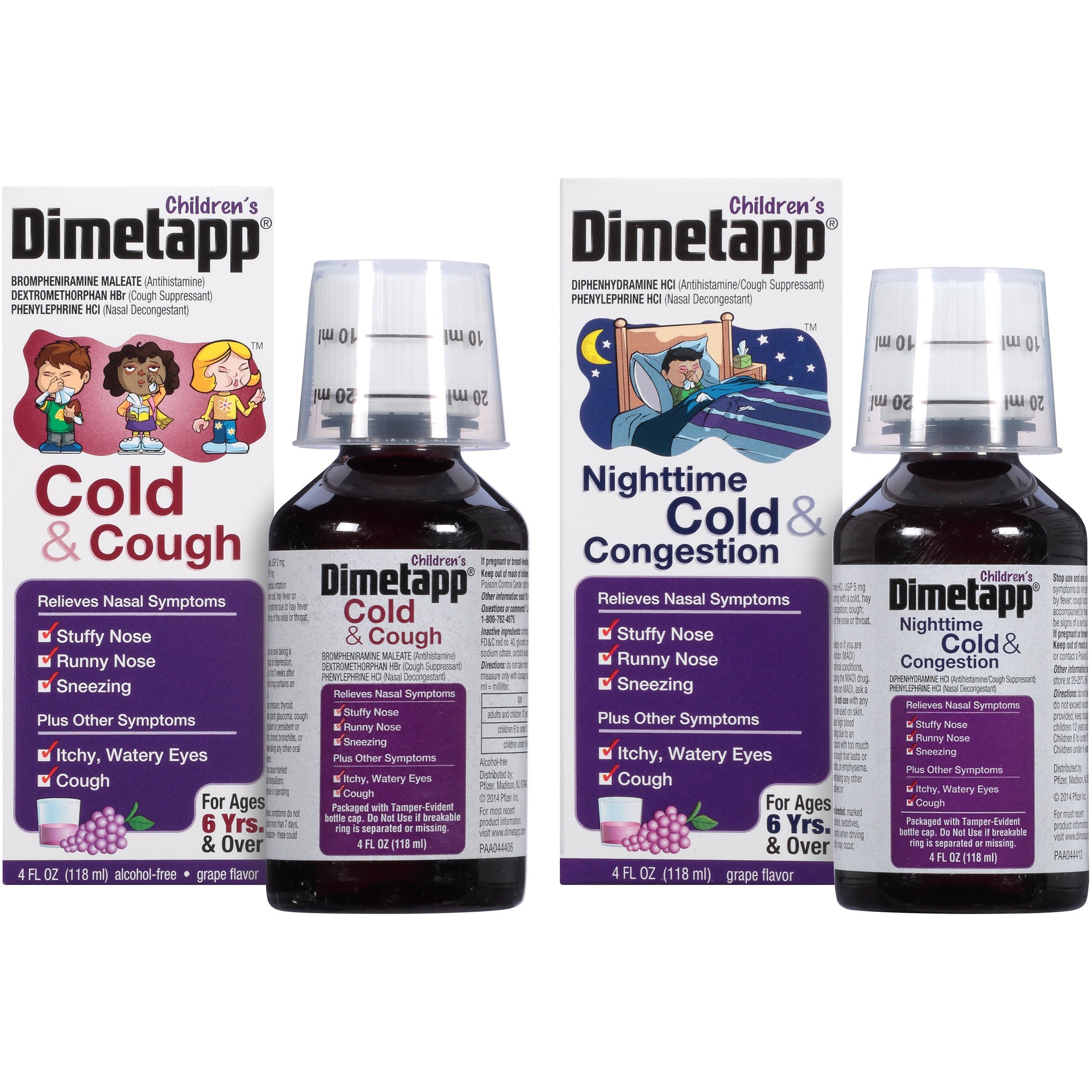 Children’s Dimetapp Cold & Cough & Children’s Dimetapp Nighttime Cold