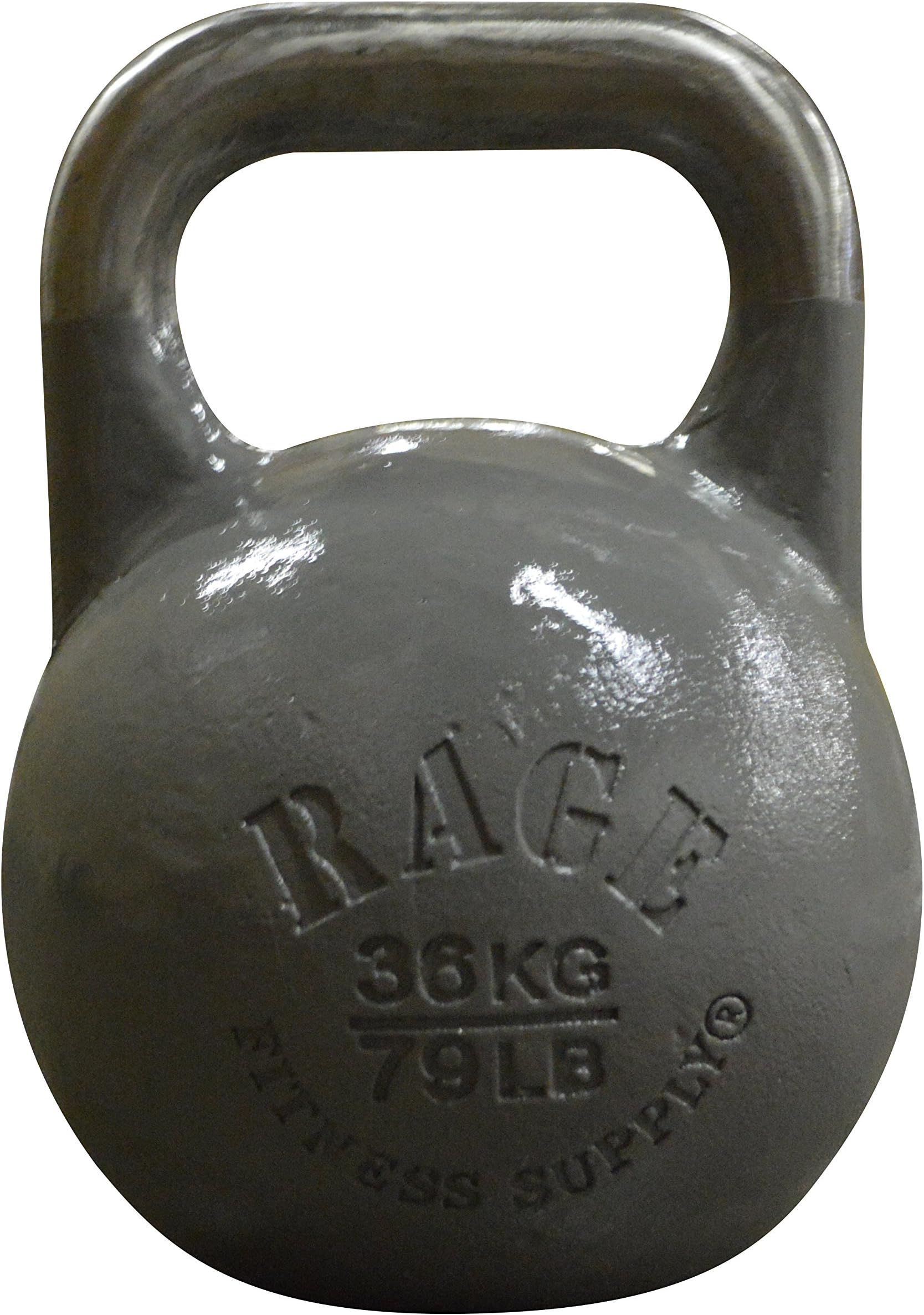 RAGE Fitness Competition Kettlebell, single cast steel construction, great for cross training, develops strength, power, endurance and dynamic flexibility