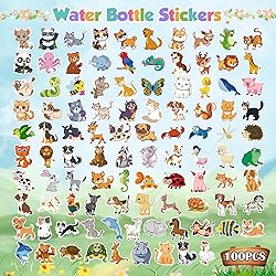 OHOME Water Bottle Stickers for Kids,Cute Animal