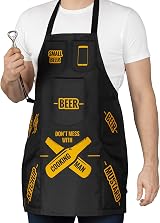 Froster Man BBQ Apron 7 Pockets Beer Holder Waterproof Funny Gift Men view 4