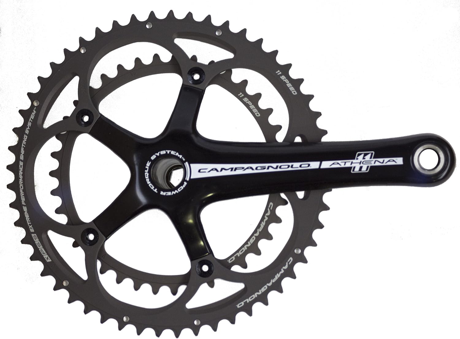 campagnolo athena crankset silver