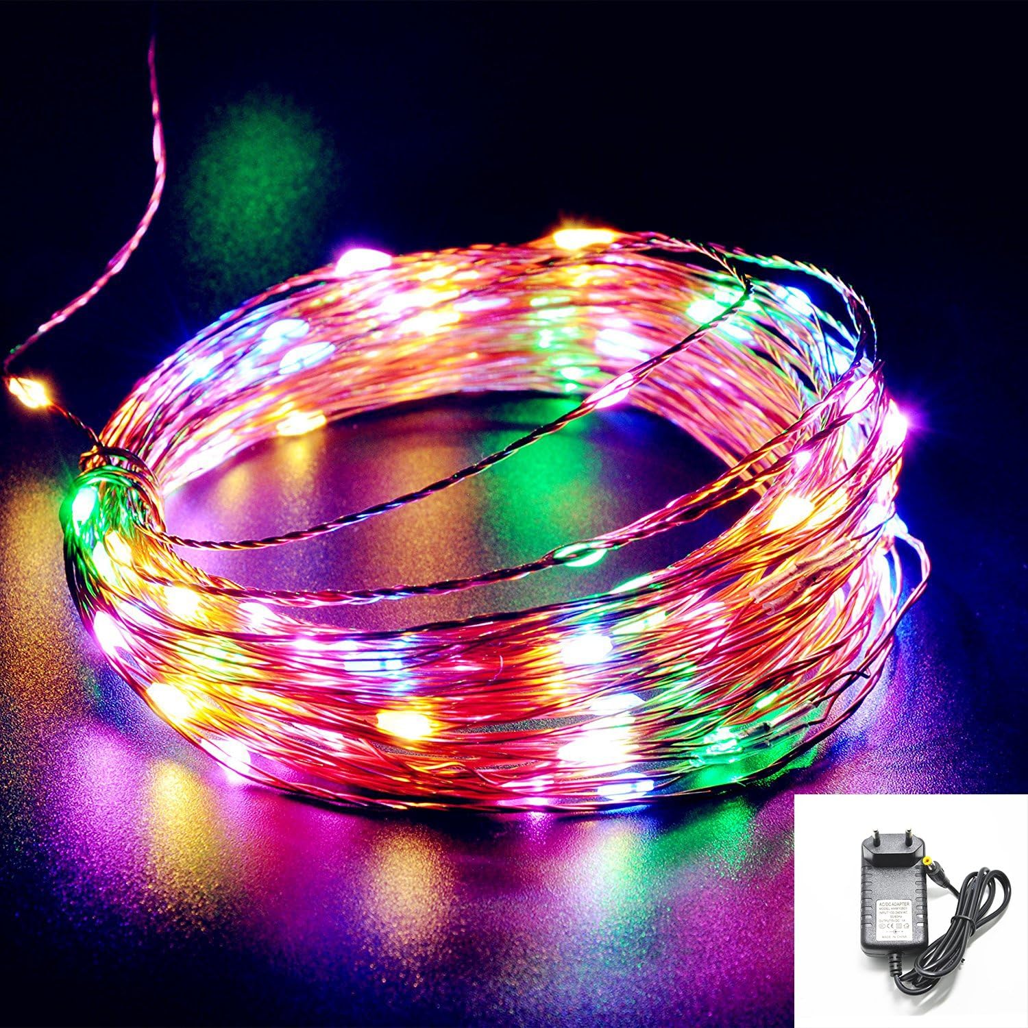 ShineCO Starry LED lamba,Zincir ile 100 LEDs, 10 metre ışık zinciri