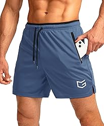 G Gradual Men's Running Shorts with Zipper Pockets