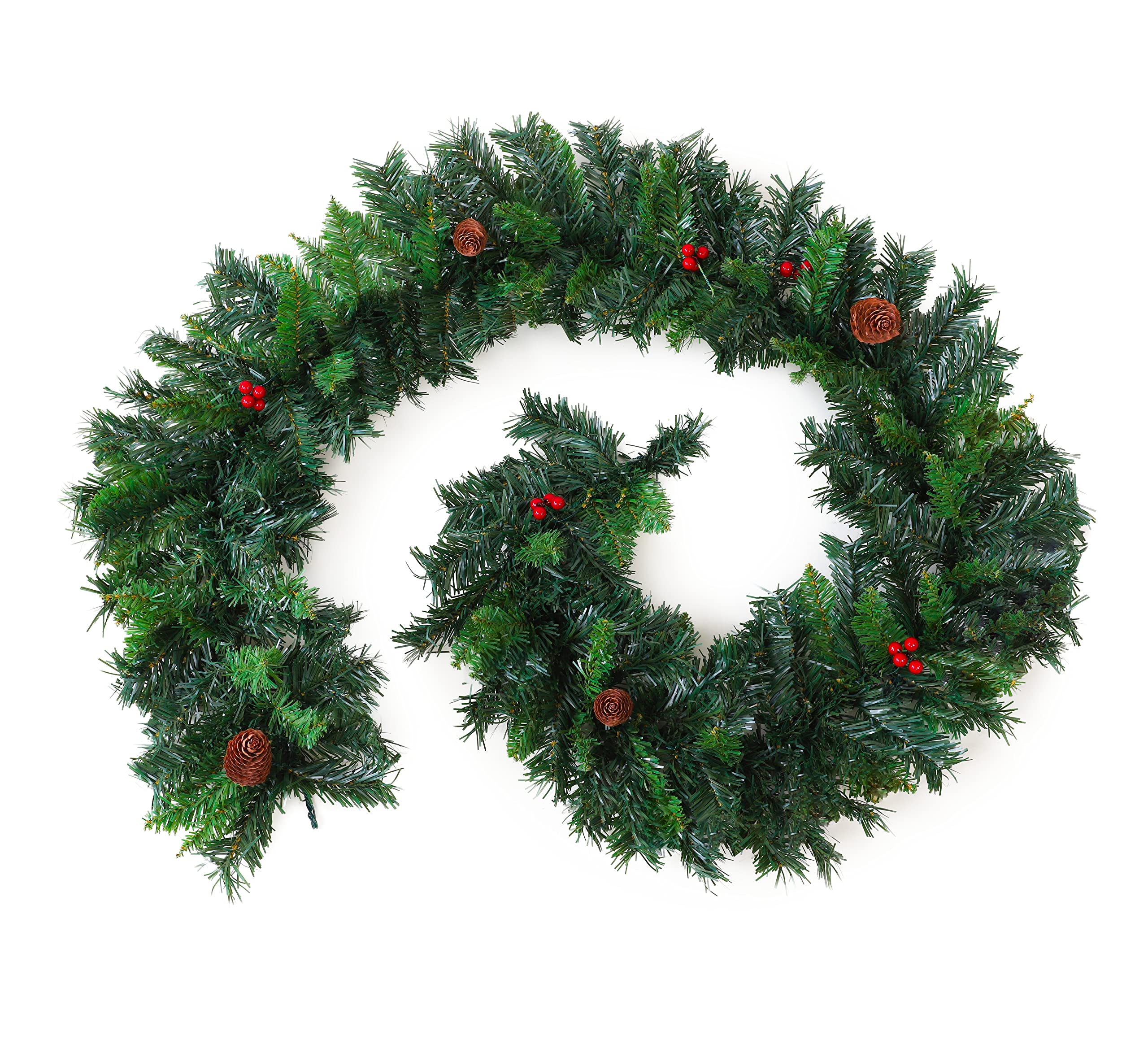 Toyland® 72 Inch Garland With Berries and Pinecones - Outdoor Christmas Decorations