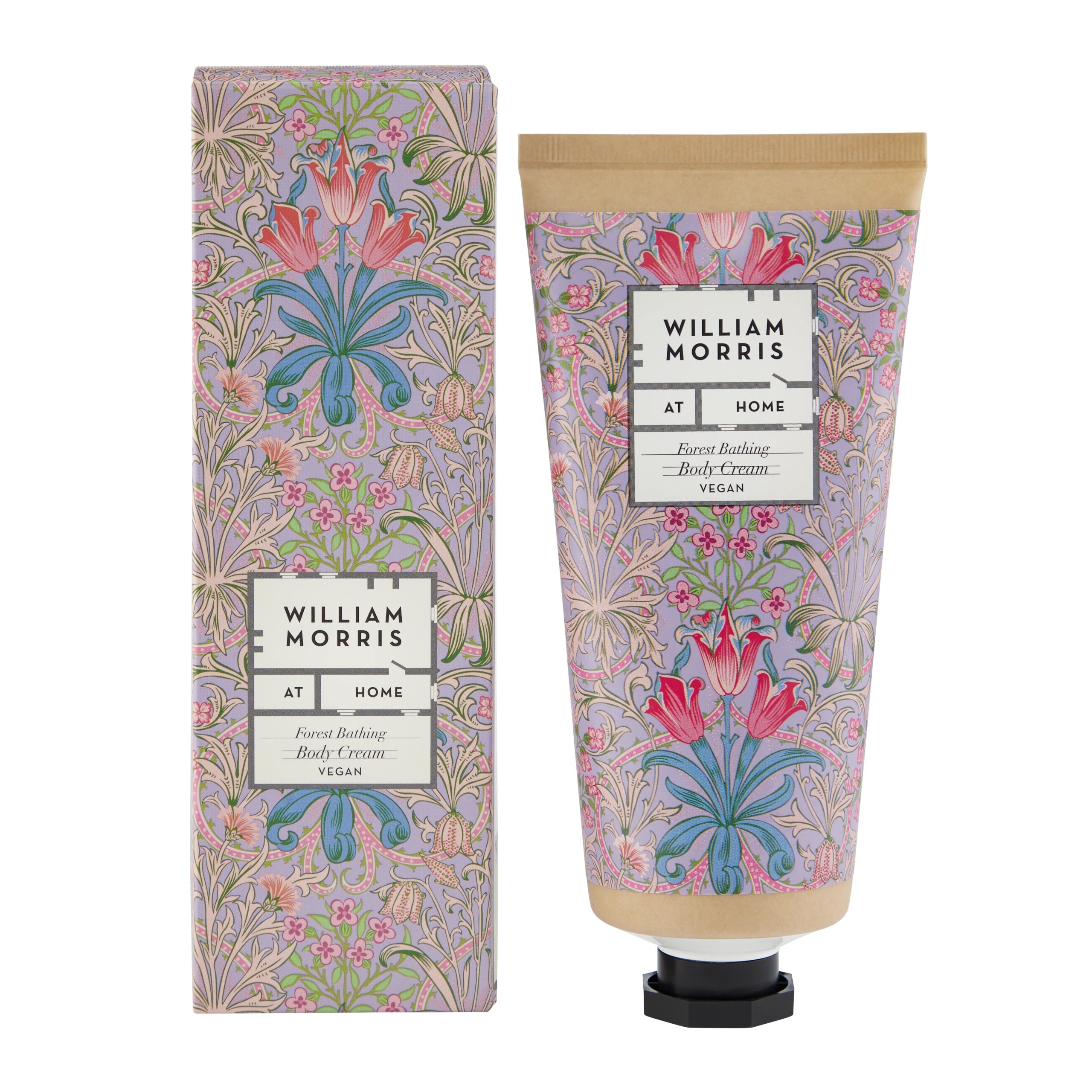 William Morris At Home Forest Bathing Moisturising Body Cream | Leave Skin Feeling Soft | Enriched With Essential Oils | Cruelty Free & Vegan Friendly | 200g