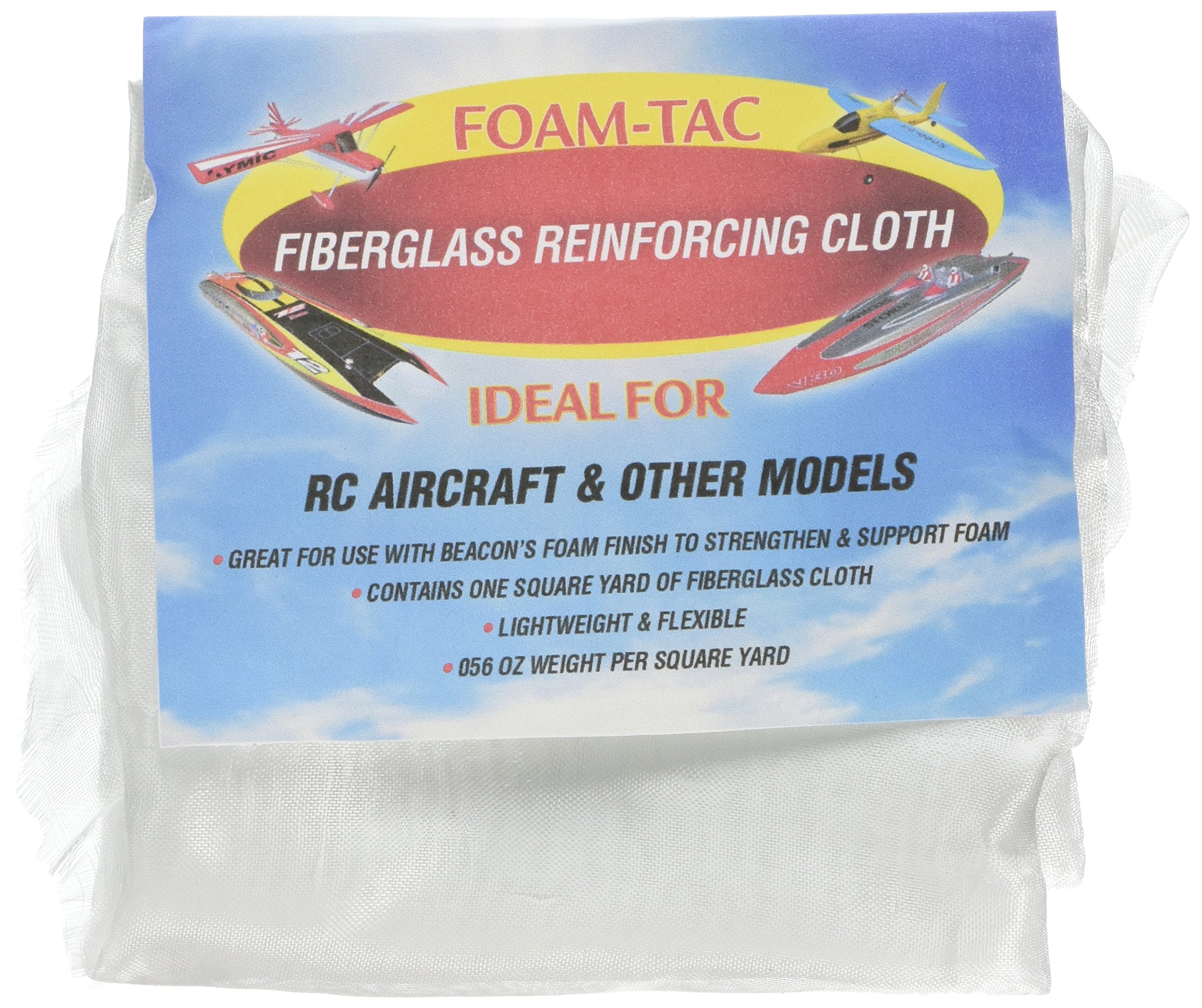 Foam-Tac Fibreglass Reinforcing Cloth, Fabric, Clear
