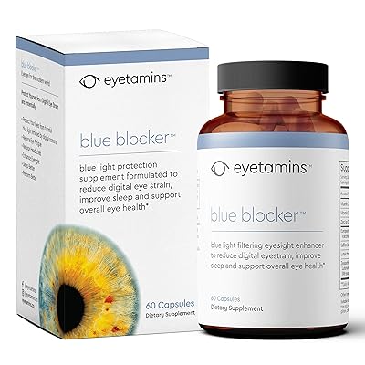eyetamins &trade; Suplemento de vitamina y mineral para ojos con azafr&aacute;n, lute&iacute;na y zeaxantina | bloqueador azul &trade; con f&oacute;rmula AREDS 2 que admite la salud ocular de adultos | 60 Conde