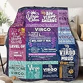 Virgo Gifts for Women, Virgo Throw Blanket,Virgo Zodiac Gifts for Women, Virgo Astrology Throw Blanket Birthday Virgo Gifts for Women Men 60