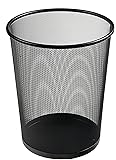 Osco Mesh Waste Bin Lightweight Sturdy Scratch-resistant W275xH350mm Black Ref WB35 B