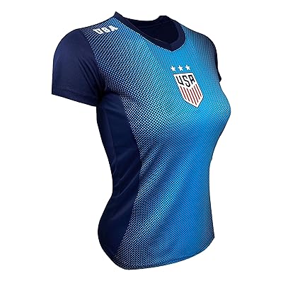 USA Women's Soccer Jersey, Women &amp; Girls Sizes,Official US Training Shirt