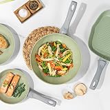 Salter Earth 28cm Stir Fry Pan Ceramic Non-Stick Induction Safe Green view 7
