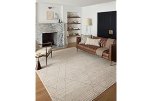 Loloi Darby Collection DAR-03 Sand/Charcoal 7'-10" x 10' Area Rug