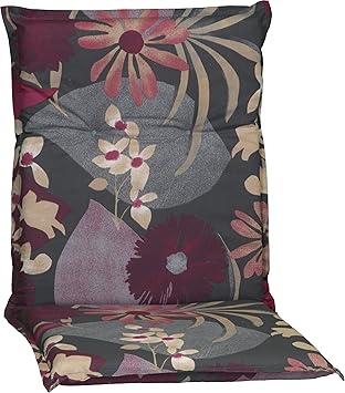 Beo Sitzkissen Gartenstuhlauflage Niedriglehner Serie Barcelona M705 Waldbeere rot 101 cm x Breite 50 cm x Dicke ca. 6 cm