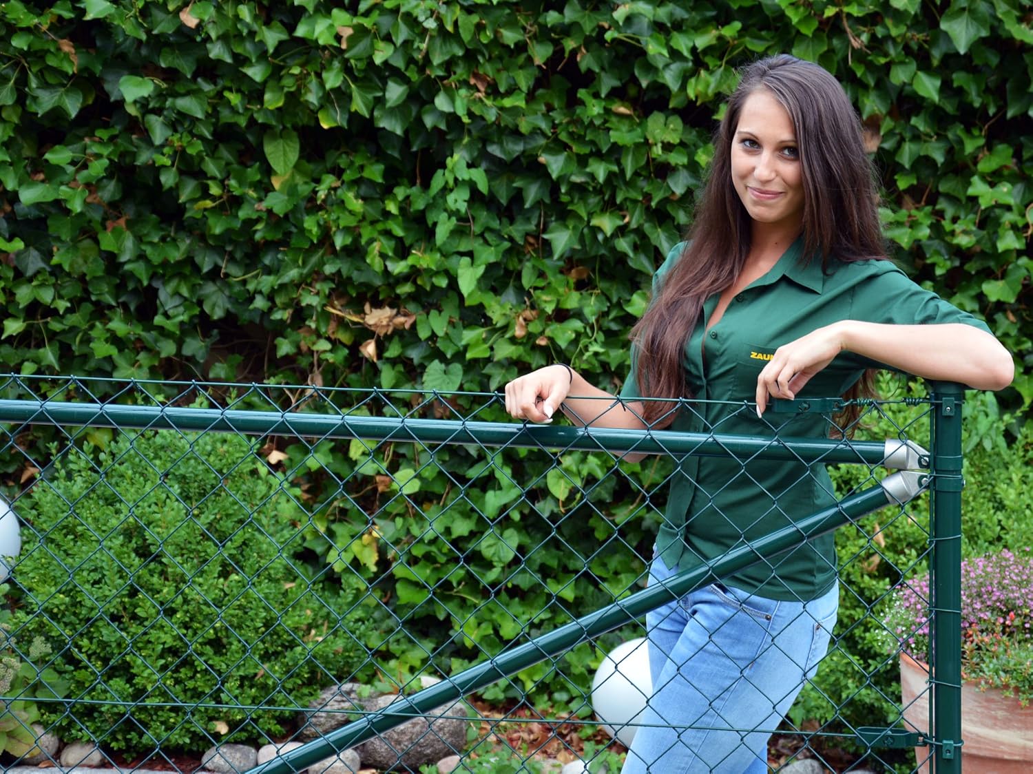 80 cm Hoch ZaunNagel Maschendrahtzaun Set Komplett Paket Gartenzaun