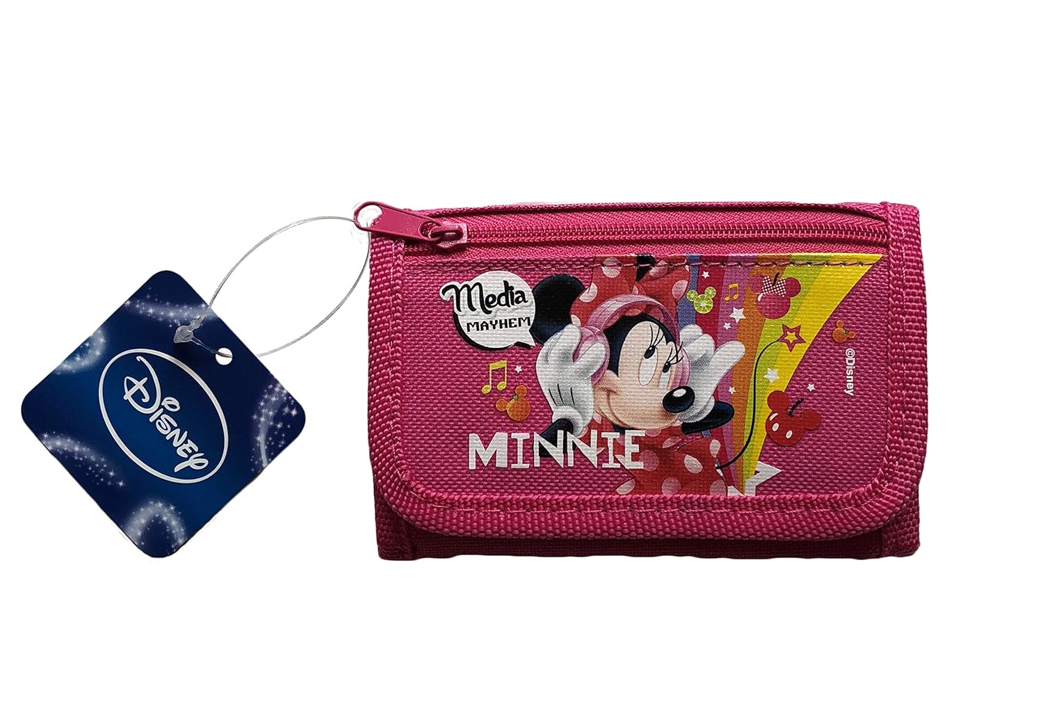 Disney Minnie Mouse TriFold Wallet Kids Size Licensed Trifold (Minnie